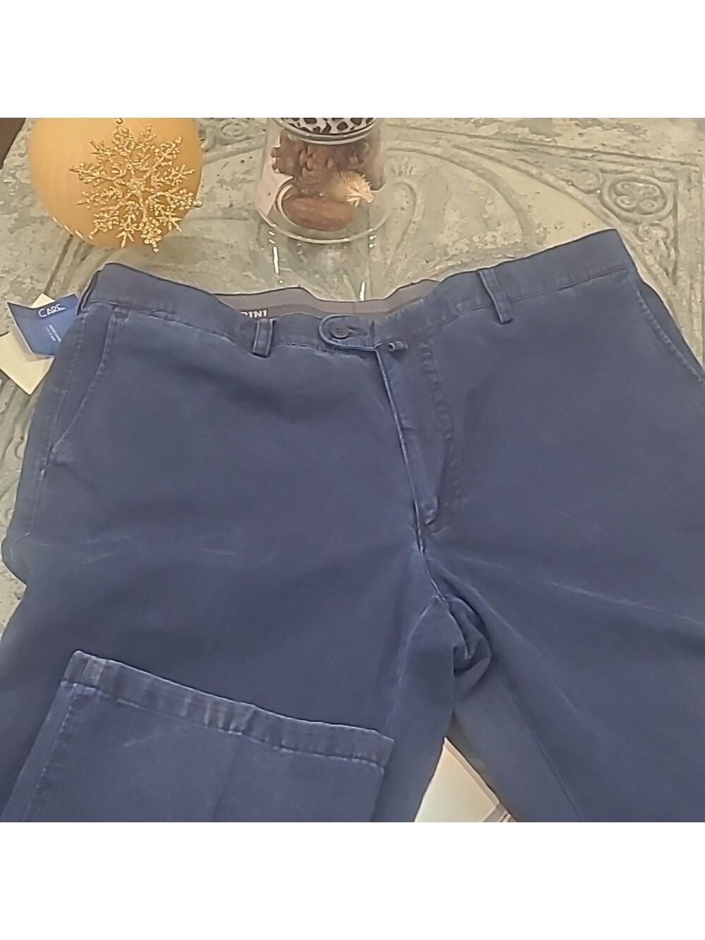 MALDINI MEN'S NAVY COMFORT PANTS NEW  SIZE 36